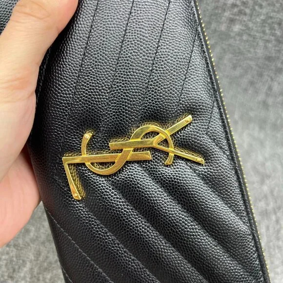 100% AUTHENTIC SAINT LAURENT PARIS ZIPPY WALLET - Picture 3 of 15